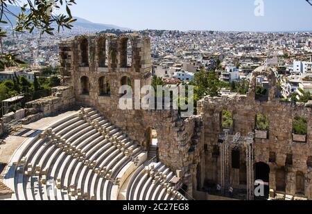 Odeon di Erode Attico, Atene Foto Stock