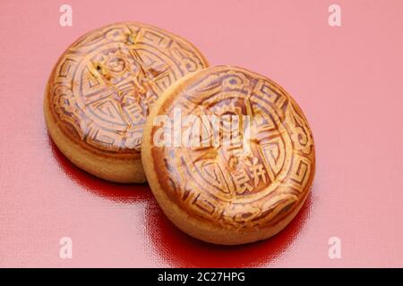 Mooncake tradizionale cinese per metà festa d autunno Foto Stock