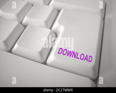 Download del pulsante keybord Foto Stock