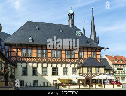 Municipio Wernigerode, Germanico Foto Stock