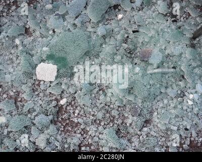 Il vetro rotto la texture utili come uno sfondo Foto Stock