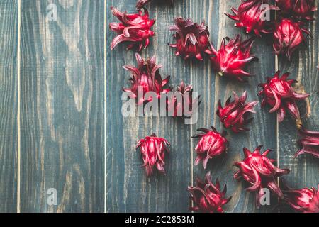 Roselle fresco Foto Stock