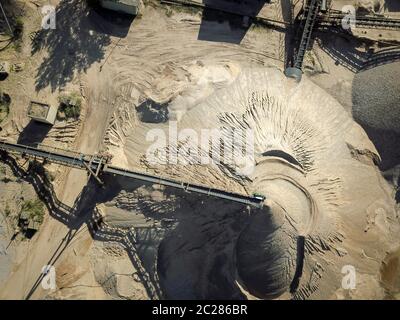 Un drone di immagine su una ghiaia Foto Stock