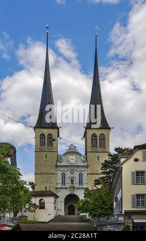 Chiesa di San Leodegar, Lucerna Foto Stock