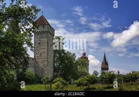 Musegg Wall, Lucerna Foto Stock