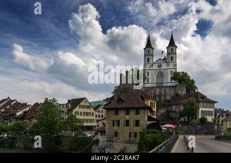 Aarburg Chiesa Foto Stock