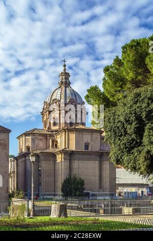 chiesa Santi Luca e Martina, Roma Foto Stock