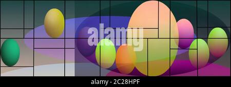 Uova di Pasqua - fertilizzazione Foto Stock