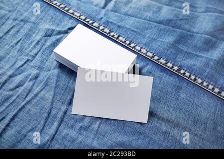 Business cards modello Foto Stock