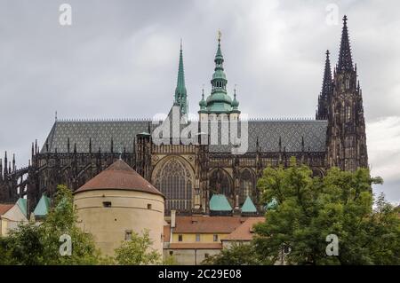 Cattedrale di San Vito, Praga Foto Stock