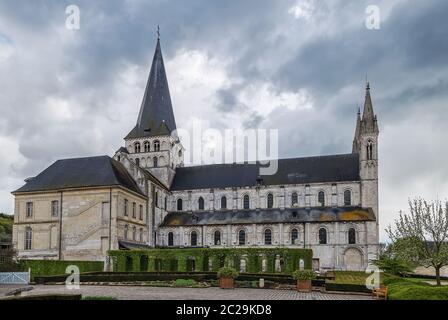 Abbazia di Saint-Georges, Boscherville, Francia Foto Stock