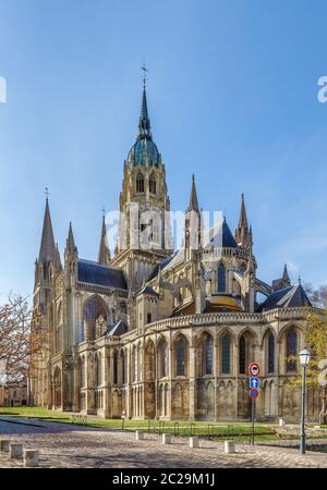 Cattedrale di Bayeux, Francia Foto Stock