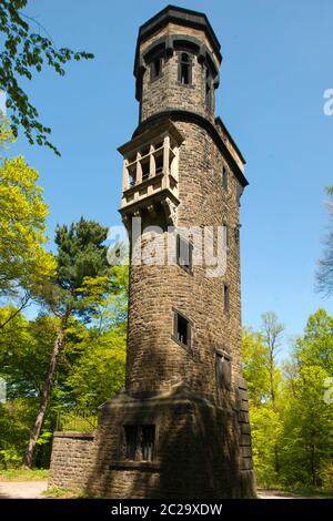 Germania, Nordrhein-Westfalen, Wuppertal, von-der-Heydt-Turm auf dem Kiesberg in Elberfeld-West Foto Stock