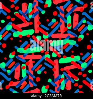 Tessuto astratto multicolore vivido Foto Stock