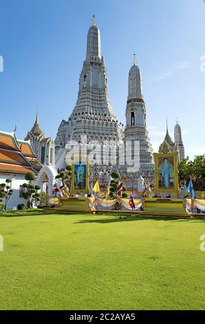 Wat Arun tempio buddista a Bangkok. Foto Stock