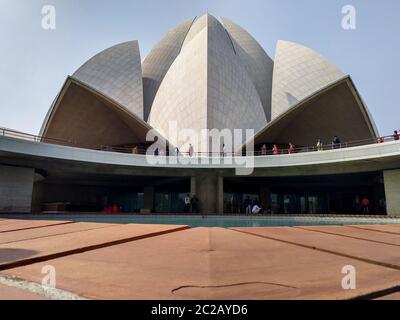 Editoriale datato 12 febbraio 2020 location- Nuova Delhi India. Il Tempio del Loto, situato a Delhi, India, è una Casa di Baháʼí Foto Stock