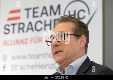 Vienna, Austria. 17 giugno 2020. Conferenza stampa "Team HC Strache-Alliances for Austria" sugli attuali sviluppi politici in Austria. Nella foto è raffigura il Presidente Federale Heinz Christian Strache. Credit: Francesco PERC / Alamy Live News Foto Stock