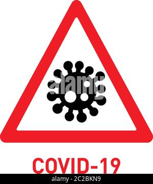 Vettore dei microbi del coronavirus che simboleggia l'epidemia di Coronavirus Illustrazione Vettoriale