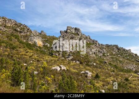 Bella paesaggista del Bain's Kloof, Wellington, Capo Occidentale, Sud Africa Foto Stock