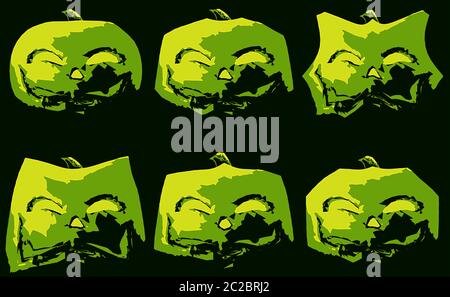 Seamless Halloween Sfondo Pattern a tema Art Foto Stock