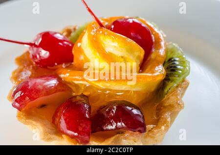 Crostatina di frutta Foto Stock