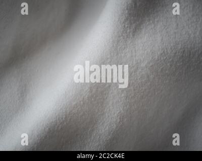 Tessuto in Jersey di cotone bianco Foto Stock