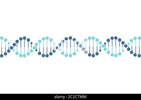 vettore dna su dorso bianco Illustrazione Vettoriale