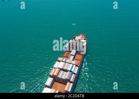 Aberdeen, Hong Kong 11 maggio 2019: Vista dall'alto della nave da carico di Hong Kong Foto Stock