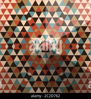 ripetizione da poligono multicolore Illustrazione Vettoriale