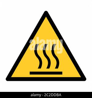 Cartello superficie calda Illustrazione Vettoriale