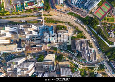 Choi Hung, Hong Kong 25 aprile 2019: Vista dall'alto di Hong Kong Foto Stock