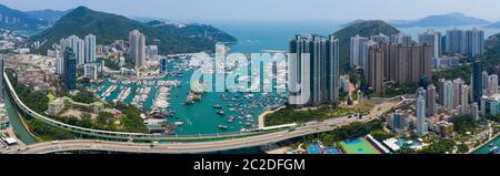 Aberdeen, Hong Kong 11 maggio 2019: Vista dall'alto porto di Hong Kong Foto Stock