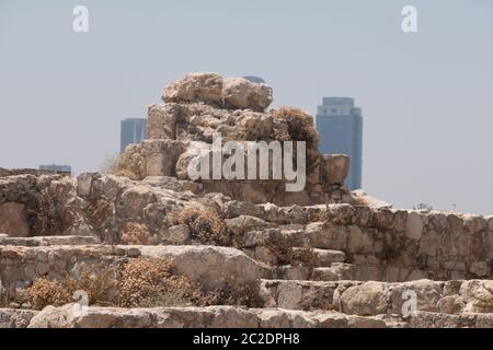 Rovine di Amman cìtadel Foto Stock