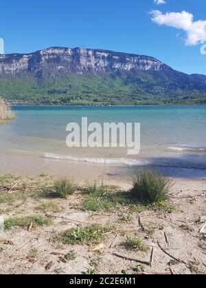 Il Lago di Aiguebelette Foto Stock