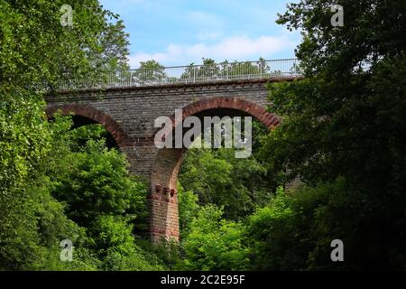 Viadotto di Eichelberg (Östringen), ex ponte ferroviario Foto Stock