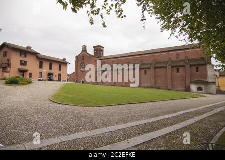 Abbazia religiosa di Morimondo Milano Foto Stock