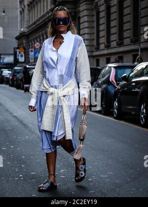 MILANO - Settembre 22 2018: Nina Suess sulla strada di Milano. Foto Stock