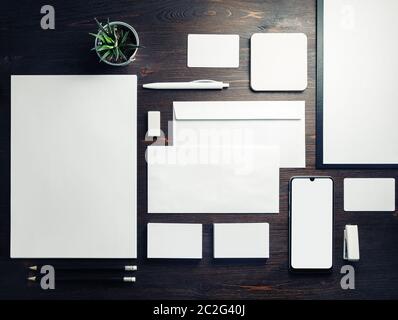 Blank corporate identity Foto Stock
