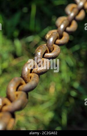 Rusty catena di ferro Foto Stock