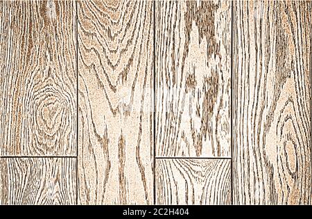 Stressato sovrapposizione di legno dorato trama tavola, grunge sfondo. Astratto halftone illustrazione vettoriale Illustrazione Vettoriale