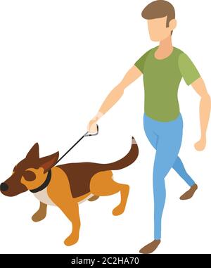 Icona di addestramento del cane di agilità. Isometrica di agilità cane formazione icona vettore per web design isolato su sfondo bianco Illustrazione Vettoriale