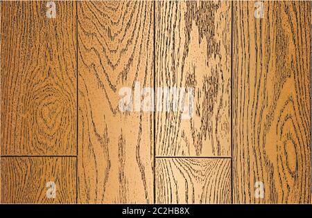 Stressato sovrapposizione di legno dorato trama tavola, grunge sfondo. Astratto halftone illustrazione vettoriale Illustrazione Vettoriale