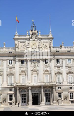 Il Palazzo Reale di Madrid, Spagna Foto Stock