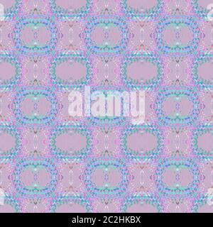 Ellissi senza cuciture ornamenti turchese blu verde viola lilla Foto Stock