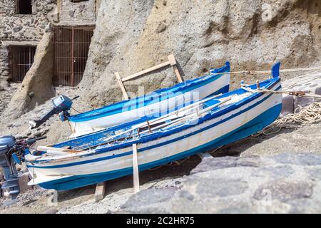 Luoghi perduti Isola di Lipari Sud Italia Foto Stock