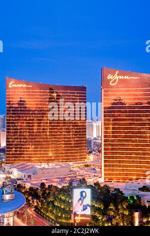 Casinò Encore & Wynn, Las Vegas, Nevada, Stati Uniti Foto Stock