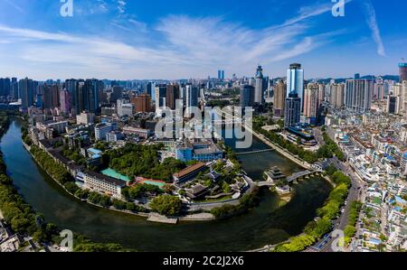 Guizhou provincia guiyang architettura della città Foto Stock