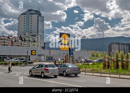Lidl Supermarket;Sofia;Bulgaria; Foto Stock