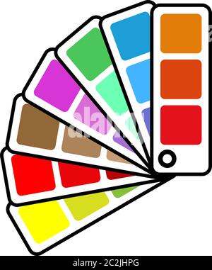 Esempio di colore icona della scheda del ventilatore Illustrazione di grafica vettoriale Illustrazione Vettoriale