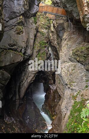 Orrido Gilfenklamm vicino a Vipiteno (Vipiteno), Alto Adige Foto Stock